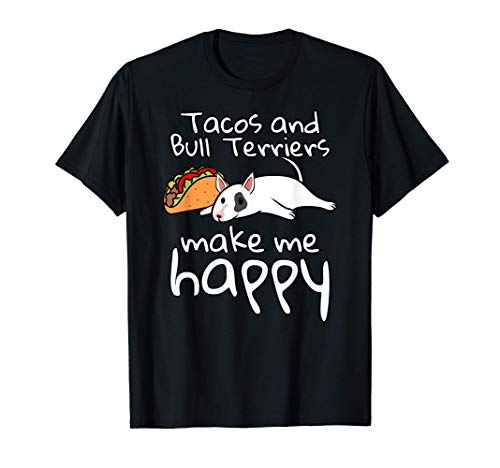 Tacos Bull Terrier Inglés Perro Camiseta