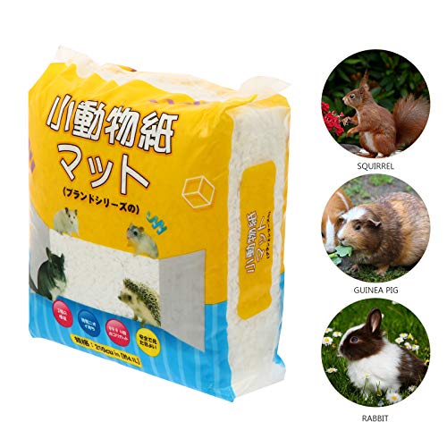 TEHAUX Hámster Shavings- 1 paquete de papel para mascotas virutas de hámster, ropa de cama para mascotas para eliminar el olor
