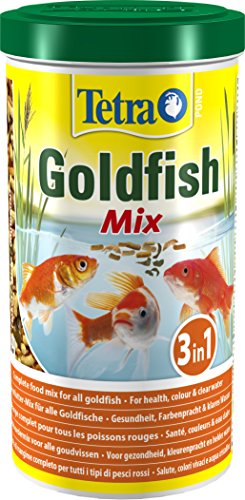 Tetra Estanque mezcla de peces dorados para todos los peces dorados, 1 L