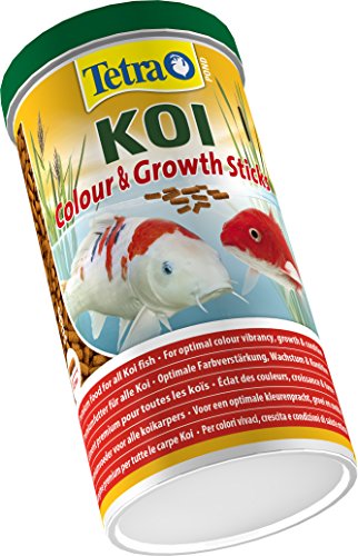 Tetra Pond Koi Sticks Colour & Growth – Comida premium para todos los koi, promueve un crecimiento sano y la resistencia, para un esplendor de color natural.