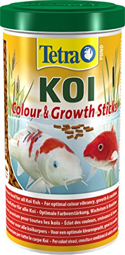 Tetra Pond Koi Sticks Colour & Growth – Comida premium para todos los koi, promueve un crecimiento sano y la resistencia, para un esplendor de color natural.