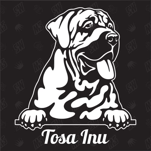 Tosa Inu Versión 1 - pegatina, perro, coche, razas de perros, mestizo, mezcla, animales, mascota (TAMBIÉN POSIBLE CON DESEADO)