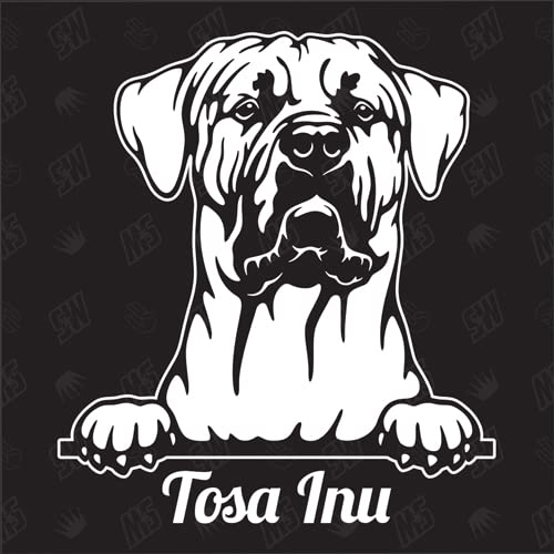 Tosa Inu Versión 2 - pegatina, perro, coche, razas de perros, mestizo, mezcla, animales, mascota (TAMBIÉN POSIBLE CON DESEADO)