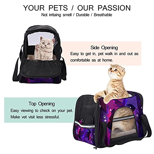 Transportador de mascotas chino Zodiac Piscis suave para mascotas Transportadores de viaje para gatos, perros cachorros comodidad portátil plegable bolsa de mascotas aprobada por aerolínea