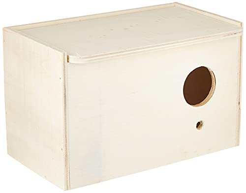 Trixie Caja Nido Periquitos, Madera, 21 x 13 x 12 cm, Pájaros