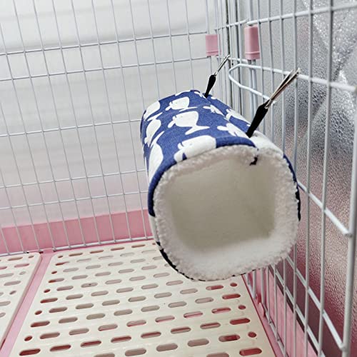 Túneles de hámster para animales pequeños, juguetes de conejillo de indias túnel de juego duradero de felpa Hideaway Pet Crinkle Tunnel (Cat, S)