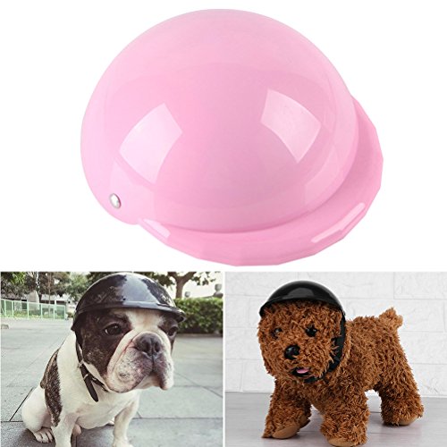 UKCOCO Gorro para perros para protección del sol y la lluvia, tamaño M (rosa)