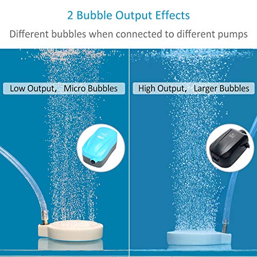 Uniclife 5 cm Difusor de Aire de Burbuja Fina Disco de Piedra de Aire para Bomba de Aire pequeña Tanque de Peces de Acuario