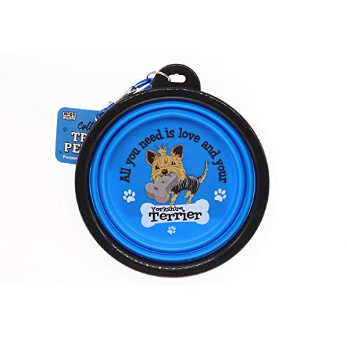 Wags & Whiskers Travel Pet Bowl - Yorkshire Terrier 00204100071