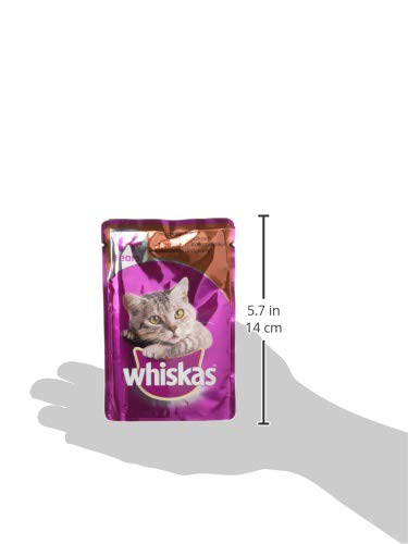 Whiskas Selección Multipack Bolsitas de Comida Húmeda para Gatos Adultos Selección Carnes (12 bolsitas x 100g)