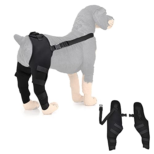 WXFEXIA Braces para la pierna trasera del perro con manga para el hombro, protector para la articulación del codo canino para la cicatrización de heridas, esguinces, estabilidad deficiente