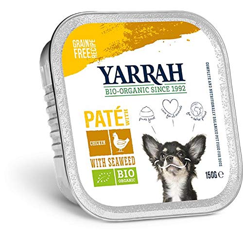 Yarrah Tarrina para Perros con Pollo y Algas 150 g