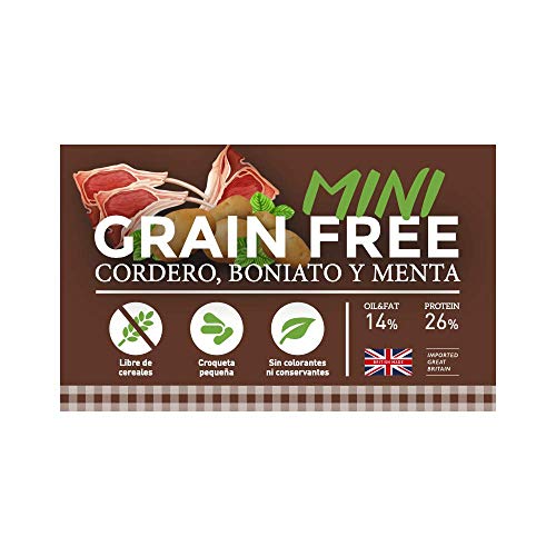 YERBERO Nature Razas Mini Grain Free Cordero, alimento sin Cereales para Perros de Razas Mini 3kg