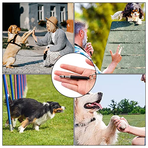 YLL 3 silbatos de perro de alta frecuencia ajustables,silbato ultrasónico profesional,que incluyen 3 silbatos de entrenamiento y 3 cordones,se pueden utilizar para entrenar mascotas