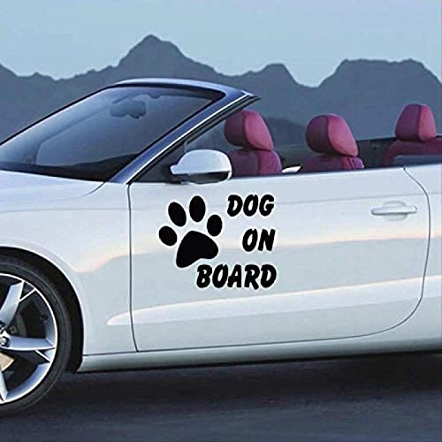 ZLFC - Pegatinas reflectantes para coche, diseño de perro y mascota