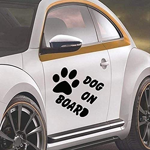ZLFC - Pegatinas reflectantes para coche, diseño de perro y mascota