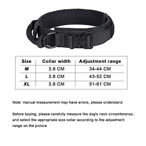 ZXCVASDF Collar de Perro Cuello Collar de Perro Especial Grande y Mediano tamaño Collar de Perro Corgi Animal alemán Cría de Mascotas Accesorios de Doble Grueso cómoda y Durable,XL
